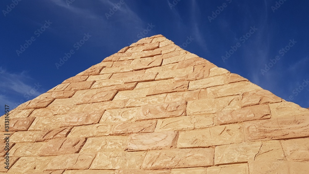 Landscape with mountain with mini pyramids in Safari Sharm, Egypt Landscape with mountain with mini pyramids in Safari Sharm, Egypt