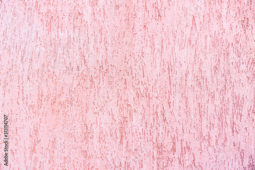 Оuter wall plastered with pink silicate coating