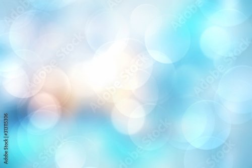 Abstract blur blue background concept,holiday bokeh wallpaper photo