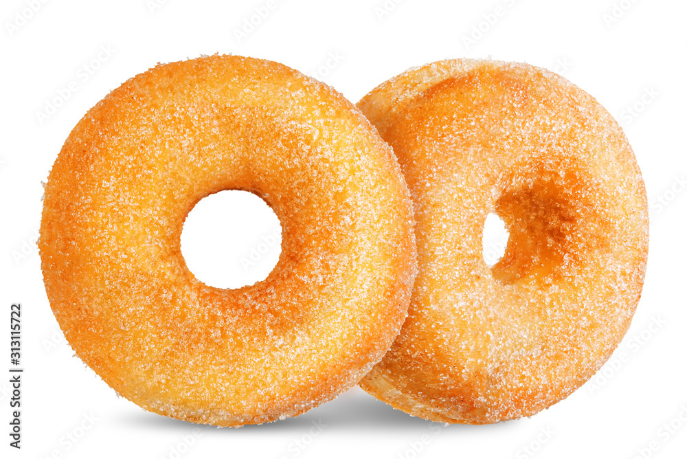 Donut on a white isolated background