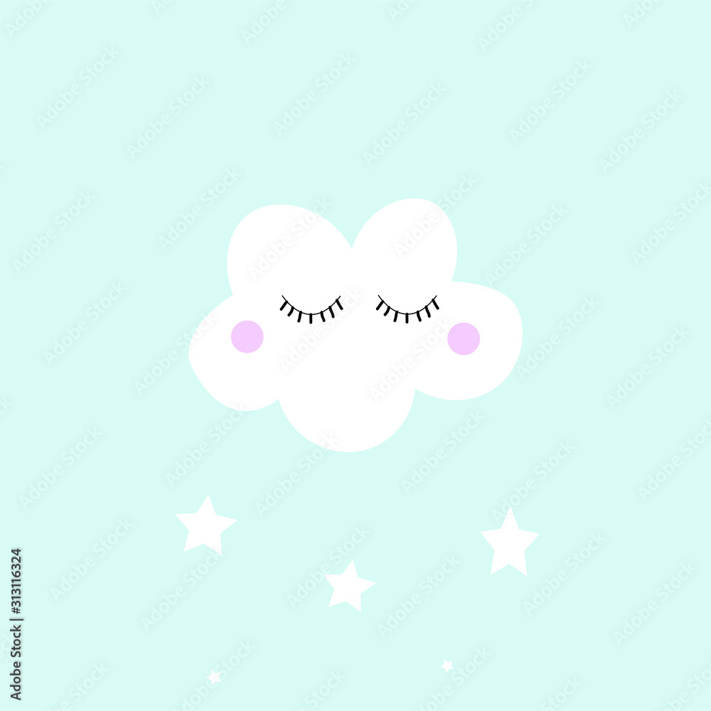 cloud star nursery pattern texture cloud star nursery pattern texture