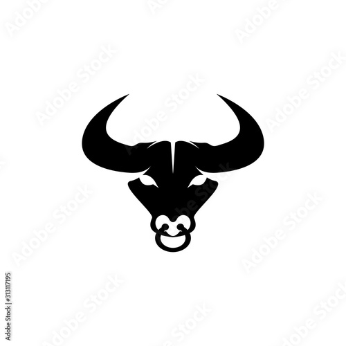 BULL Horn Logo Template vector icon illustration design