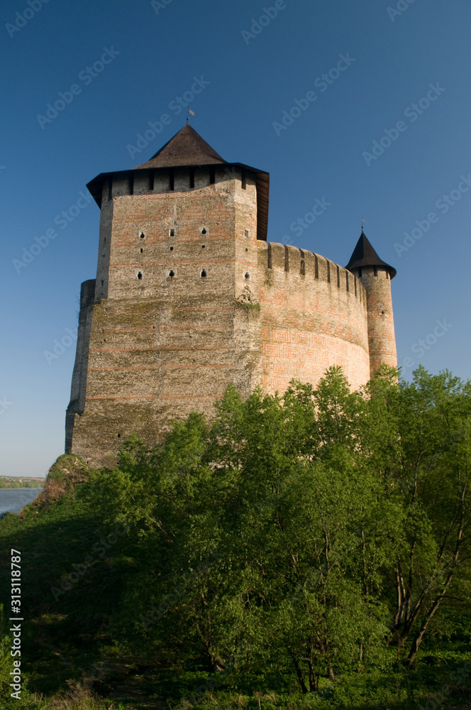Khotyn fortress - vertical composition