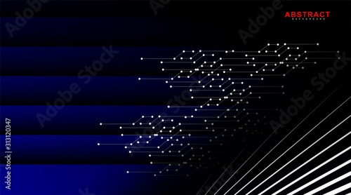 abstract vector black geometric background. overlapping white lines with a gray background, blue gradient. New texture for your design.