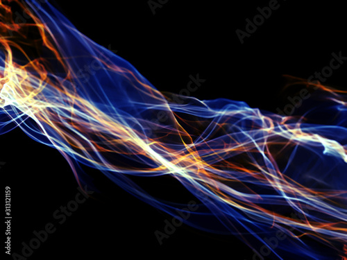 Abstract Fractal Smoke Background