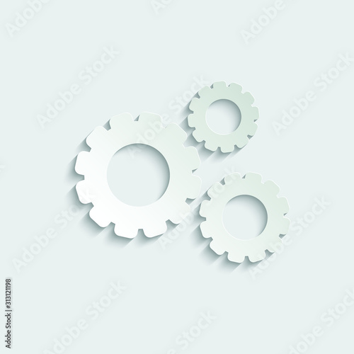 paper Settings - vector icon