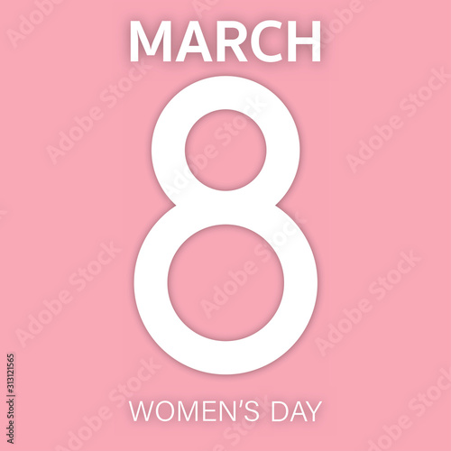 eight of march happy women's day vector