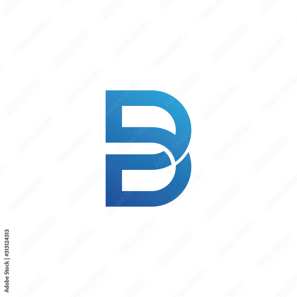 Letter B Logo Template Vector. B monogram logo vector. B symbol vector. Letter B Logo Template Vector. B monogram logo vector. B symbol vector.