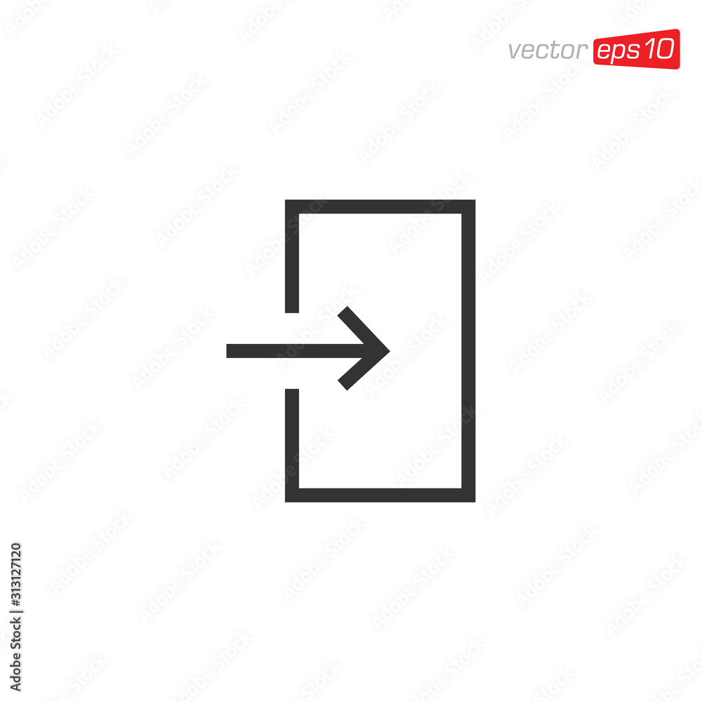 Exit Icon Sign Design Symbol Exit Icon Sign Design Symbol