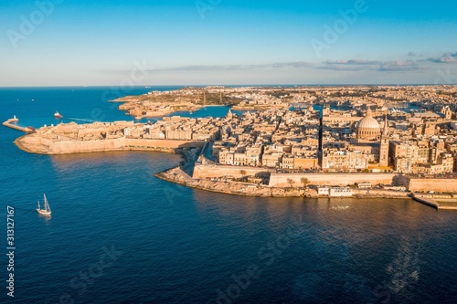 Aerial View of Valletta Malta