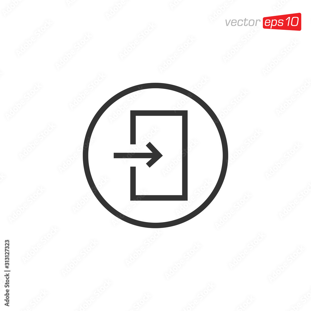 Exit Icon Sign Design Symbol Exit Icon Sign Design Symbol