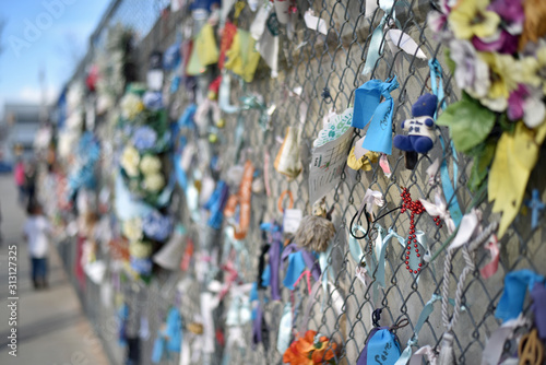 Chain Link Fence at OKC Memorial