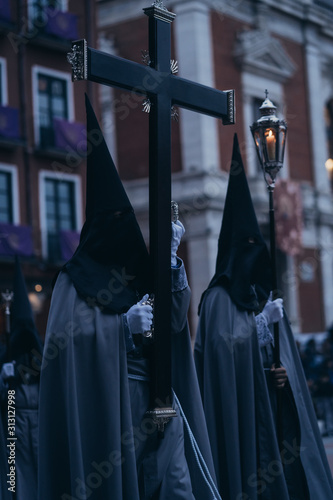 Christian Celebration Carrying The Cross. photo