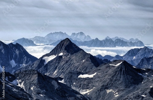 Central Alps Glocknergruppe  a sub-group of the Hohe Tauern mountain range