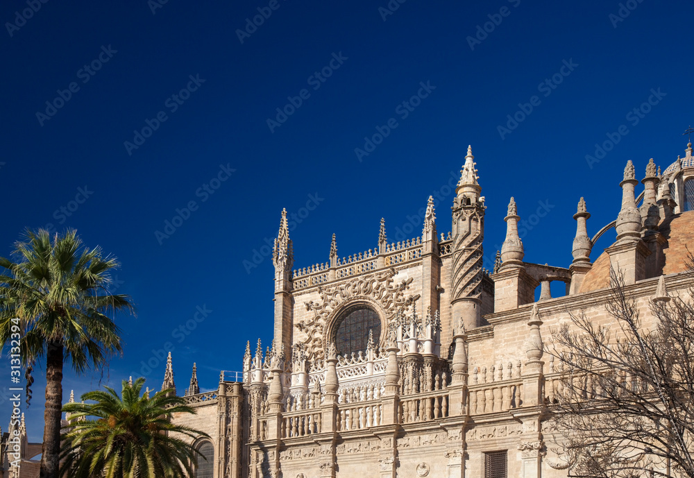 Seville Cathedral, sunny day