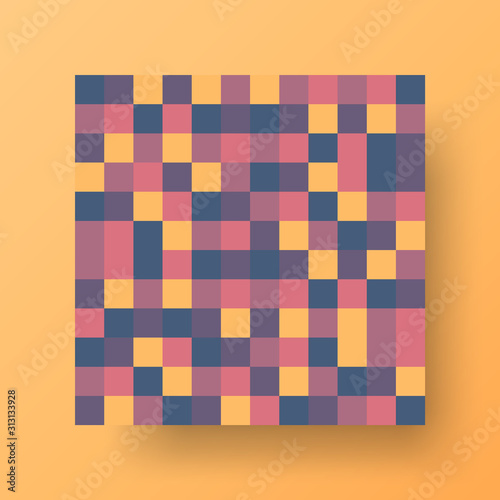 Amazing business advertisement vector mural art square banner mock up. Modern corporate abstract geometric illustration design layout background. Company identity quadrangle texture brochure template.