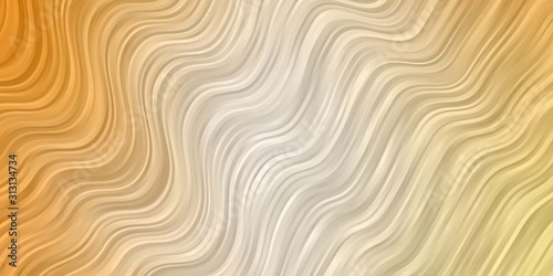 Light Orange vector template with curves. Illustration in halftone style with gradient curves. Pattern for business booklets, leaflets