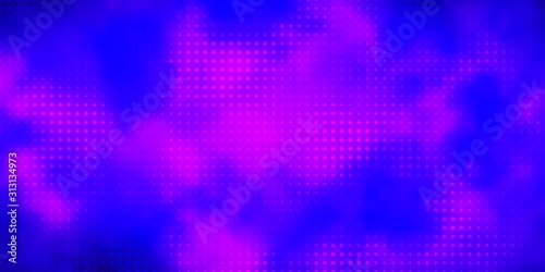 Light Purple, Pink vector pattern with spheres. Abstract illustration with colorful spots in nature style. Pattern for business ads.