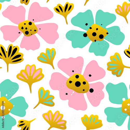 Big Flower Seamless Pattern © anna_leni