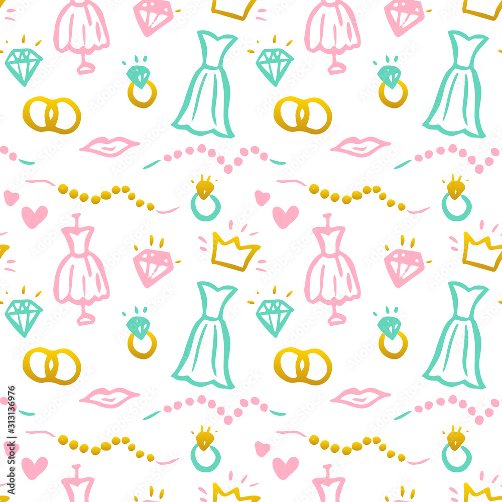 Wedding Seamless Pattern