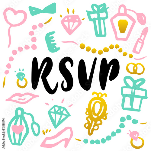 RSVP Handwritten Postcard