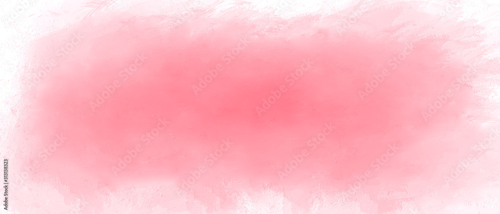 Fototapeta premium Abstract pink splash on white paper background with space for image or text