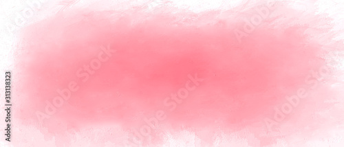 Abstract pink splash on white paper background with space for image or text