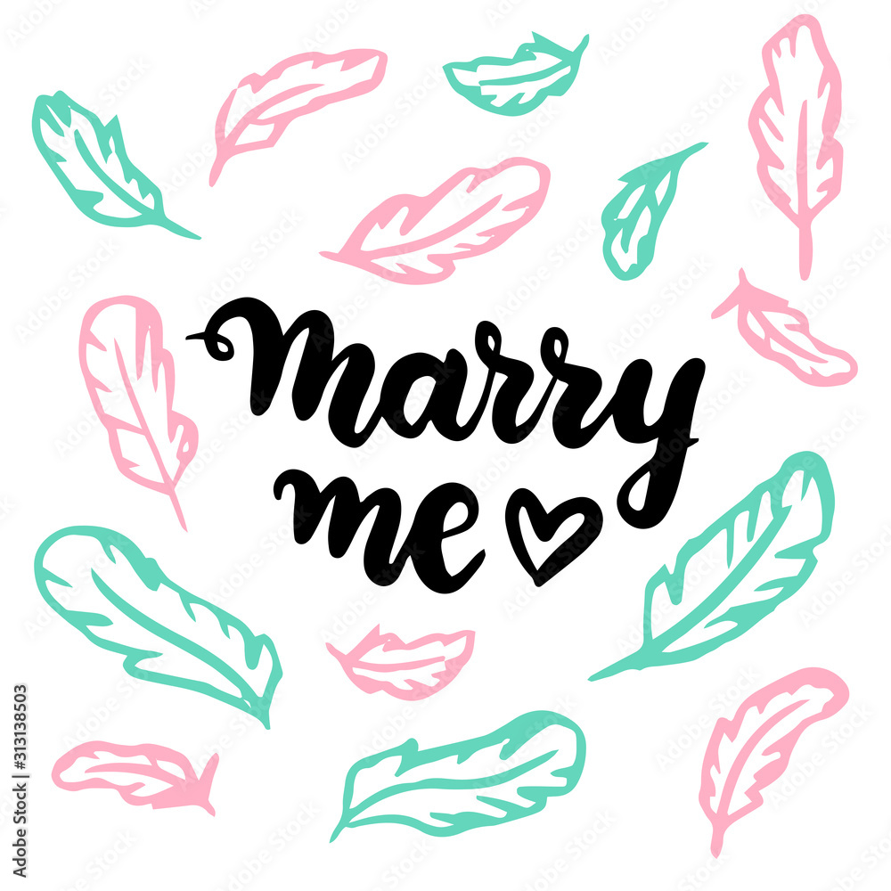 Marry Me Postcard Marry Me Postcard