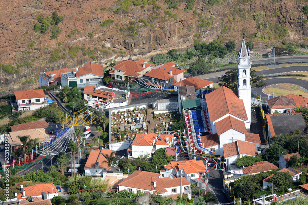 details of Madeira island, Portugal