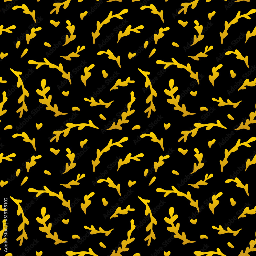 Gold Branch Seamless Pattern Gold Branch Seamless Pattern