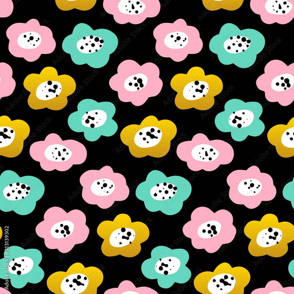 Floral Trendy Seamless Pattern