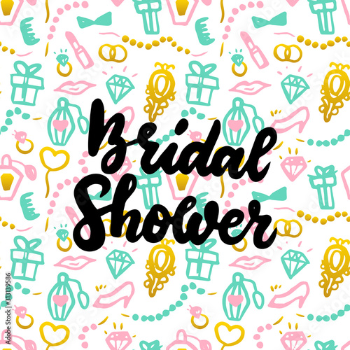Bridal Shower Handwritten Postcard