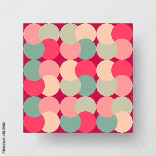 Amazing business advertisement vector mural art square banner mock up. Modern corporate abstract geometric illustration design layout background. Company identity quadrangle texture brochure template.