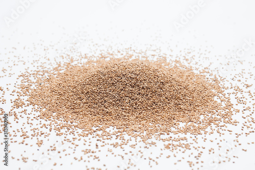 Sesame seeds isolated on white background 