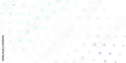 Light Pink, Blue vector layout with bright stars. Decorative illustration with stars on abstract template. Theme for cell phones.