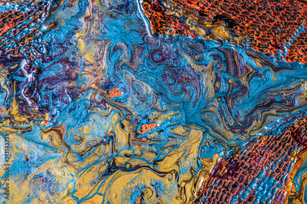 Fototapeta premium Mixed Media Abstract Painting Background