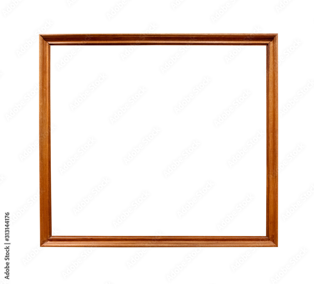 wooden narrow brown picture frame cutout wooden narrow brown picture frame cutout