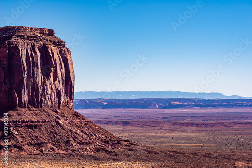 Mitchell Butte in Monument Valley   photo