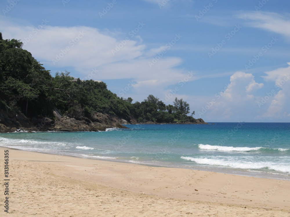 Beautiful tropical white sand beach, Thailand. Paradise, vacation Beautiful tropical white sand beach, Thailand. Paradise, vacation