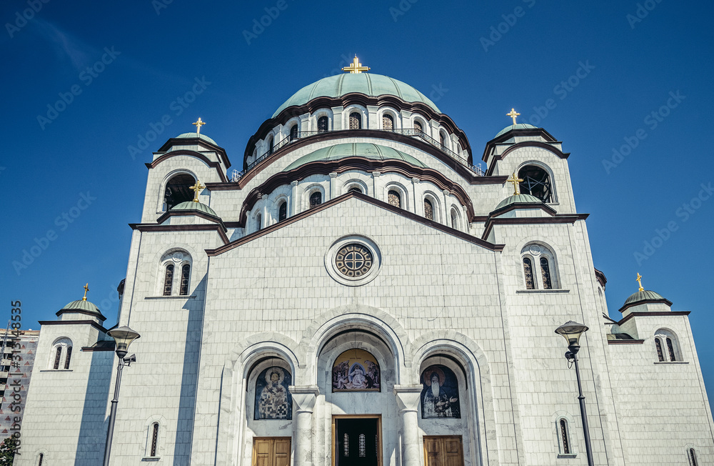 Saint Sava Church in Belgrade city, Serbia