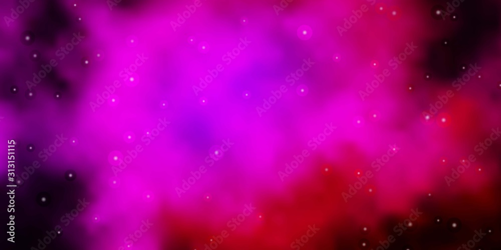 Dark Pink vector template with neon stars. Decorative illustration with stars on abstract template. Design for your business promotion. Dark Pink vector template with neon stars. Decorative illustration with stars on abstract template. Design for your business promotion.