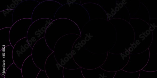 Dark Purple, Pink vector layout with circle shapes. Abstract illustration with colorful spots in nature style. New template for a brand book.