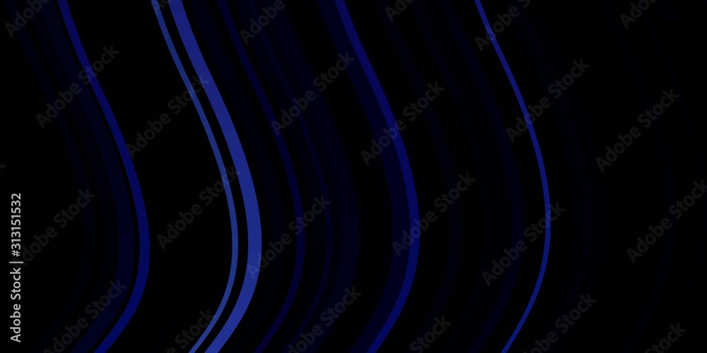 Dark Pink, Blue vector pattern with curved lines. Bright sample with colorful bent lines, shapes. Pattern for ads, commercials.