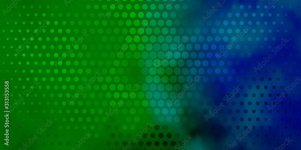 Dark Multicolor vector background with bubbles. Abstract decorative design in gradient style with bubbles. Design for your commercials.