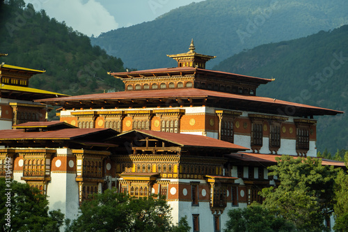 The Dzong Monastery in Bhutan Himalayas mountain