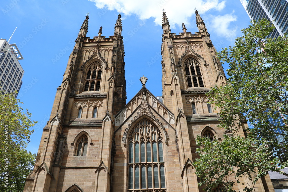 The St Andrew's Cathedral in Sydney, Australia