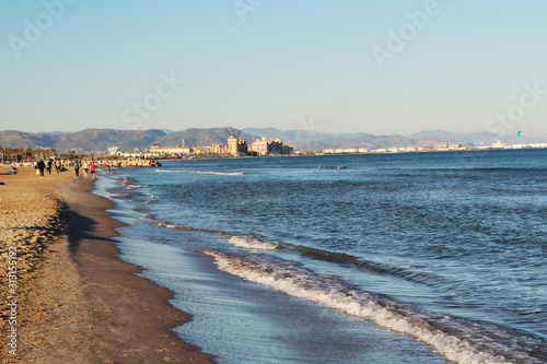 La Malva-Rosa beach in Valencia, Spain	 photo