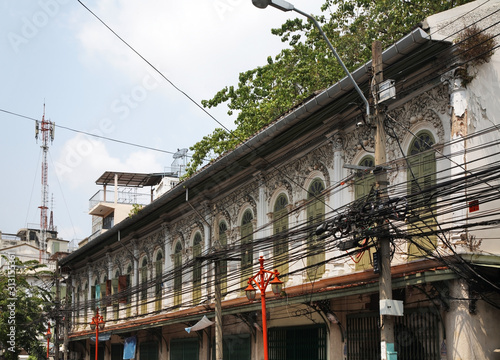 Old street of Bangkok. Kingdom of Thailand photo