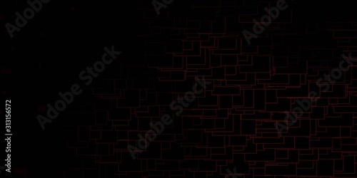 Dark Orange vector layout with lines, rectangles. Modern design with rectangles in abstract style. Template for cellphones.