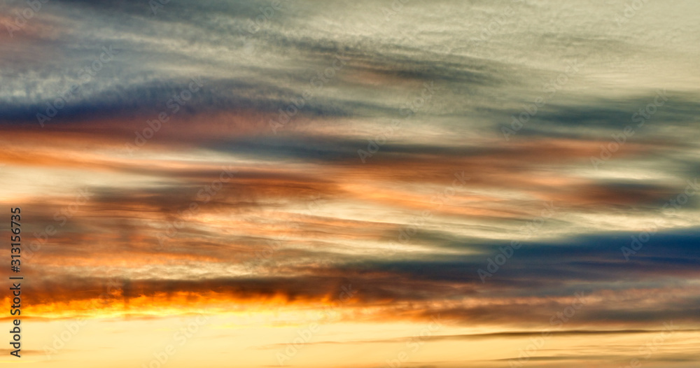 Obraz premium Sunset clouds abstract